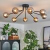 Chehalis Ceiling Light - glass 10 cm gold, black, 8-light sources