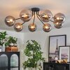 Chehalis Ceiling Light - glass 15 cm gold, black, 8-light sources