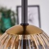 Chehalis Ceiling Light - glass 10 cm gold, black, 5-light sources
