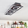 Taboneira Ceiling Light LED dark brown, black, 3-light sources