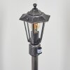 Loria path light black, silver, 1-light source, Motion sensor