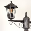 Loria Lamp Post black, silver, 2-light sources