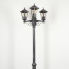 Loria Lamp Post black, silver, 3-light sources