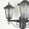 Loria Lamp Post black, silver, 3-light sources