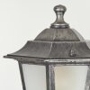 Loria Lamp Post black, silver, 3-light sources