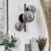 Chehalis Wall Light - glass 10, 12 cm Smoke-coloured, 3-light sources
