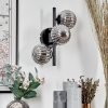 Chehalis Wall Light - glass 10 cm Smoke-coloured, 3-light sources