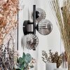 Chehalis Wall Light - glass 10 cm Smoke-coloured, 3-light sources