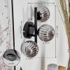 Chehalis Wall Light - glass 10 cm Smoke-coloured, 3-light sources