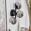 Chehalis Wall Light - glass 10 cm Smoke-coloured, 3-light sources