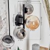 Chehalis Wall Light - glass 10, 12 cm Amber, Smoke-coloured, 3-light sources