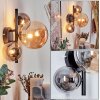 Chehalis Wall Light - glass 10, 15 cm Amber, Smoke-coloured, 3-light sources