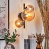 Chehalis Wall Light - glass 10, 15 cm Amber, Smoke-coloured, 3-light sources