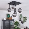 Chehalis Ceiling Light - glass 12 cm Smoke-coloured, 5-light sources