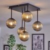 Chehalis Ceiling Light - glass 12 cm Smoke-coloured, 5-light sources