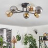 Chehalis Ceiling Light - glass 10 cm gold, black, 6-light sources