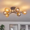 Chehalis Ceiling Light - glass 10 cm gold, black, 6-light sources