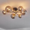 Chehalis Ceiling Light - glass 12 cm, 15 cm gold, black, 6-light sources
