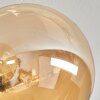 Chehalis Ceiling Light - glass 15 cm gold, black, 6-light sources