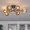 Chehalis Ceiling Light - glass 10 cm gold, black, 6-light sources