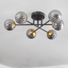 Chehalis Ceiling Light - glass 10 cm gold, black, 6-light sources