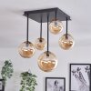 Chehalis Ceiling Light - glass 10 cm, 12 cm, 15 cm gold, black, 5-light sources