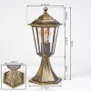 Loria pedestal light brown, gold, black, 1-light source