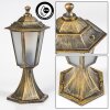 Loria pedestal light brown, gold, black, 1-light source