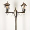 Loria Lamp Post brown, gold, black, 2-light sources