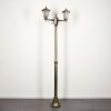 Loria Lamp Post brown, gold, black, 2-light sources