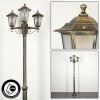 Loria Lamp Post brown, gold, black, 3-light sources
