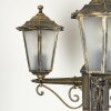 Loria Lamp Post brown, gold, black, 3-light sources