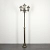 Loria Lamp Post brown, gold, black, 3-light sources