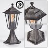 Loria pedestal light black, silver, 1-light source