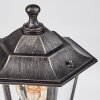 Loria pedestal light black, silver, 1-light source