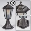 Loria pedestal light black, silver, 1-light source
