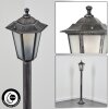 Loria path light black, silver, 1-light source