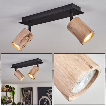 Postigo Ceiling Light black, 2-light sources