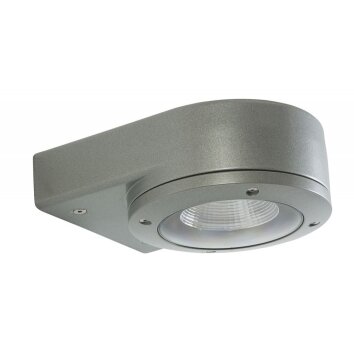 LCD outdoor wall light LED silver, 1-light source
