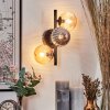 Chehalis Wall Light - glass 10 cm Amber, Smoke-coloured, 3-light sources