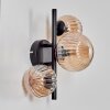 Chehalis Wall Light - glass 10 cm, 12 cm Amber, 3-light sources