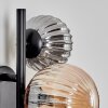 Chehalis Wall Light - glass 10 cm, 12 cm Amber, Smoke-coloured, 3-light sources