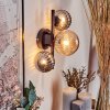 Chehalis Wall Light - glass 10 cm, 12 cm Amber, Smoke-coloured, 3-light sources