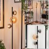 Remaisnil Floor Lamp - glass 10 cm, 15 cm Amber, Smoke-coloured, 3-light sources