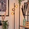 Remaisnil Floor Lamp - glass 12 cm Amber, Smoke-coloured, 3-light sources