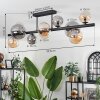 Chehalis Ceiling Light - glass 10 cm, 12 cm, 15 cm Amber, Smoke-coloured, 10-light sources