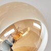 Chehalis Ceiling Light - glass 12 cm, 15 cm Amber, 6-light sources