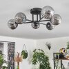 Chehalis Ceiling Light - glass 10 cm Smoke-coloured, 6-light sources