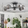 Chehalis Ceiling Light - glass 10 cm Smoke-coloured, 6-light sources