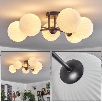 Chehalis Ceiling Light - glass 15 cm white, 6-light sources